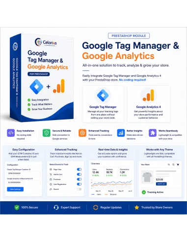 Google Tag Manager & Google Analytics Module for PrestaShop | Gtag, GA4 Integration