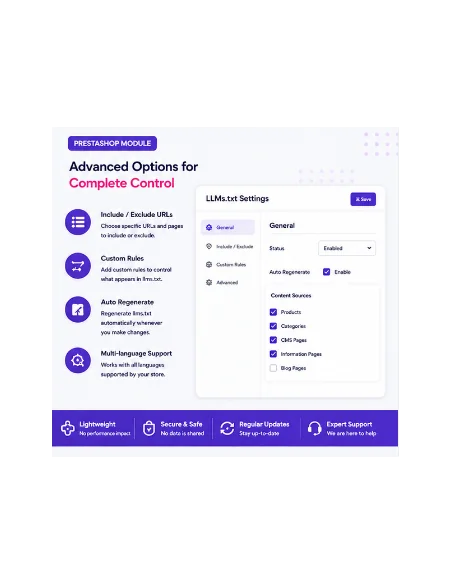 Prestashop LLMs.txt Generator Module | AI Search & LLM Optimization