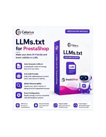 Prestashop LLMs.txt Generator Module | AI Search & LLM Optimization