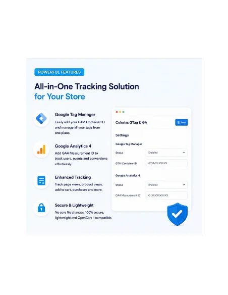 OpenCart Google Tag Manager & Google Analytics Extension | GA4 Integration