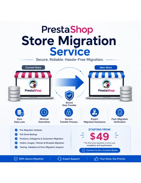 PrestaShop Store Migration Service | Secure & Hassle-Free Migration | Celorxis