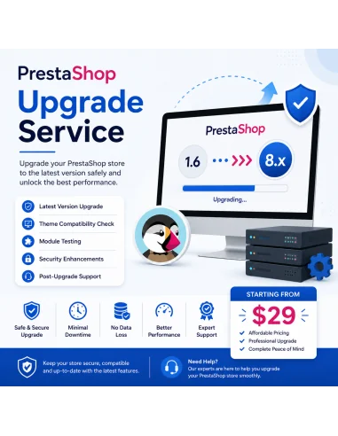 Prestashop Store Upgrade & Version Update Service