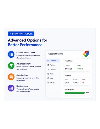 Prestashop-Modul zur Integration von Google Shopping | Google Merchant Feed